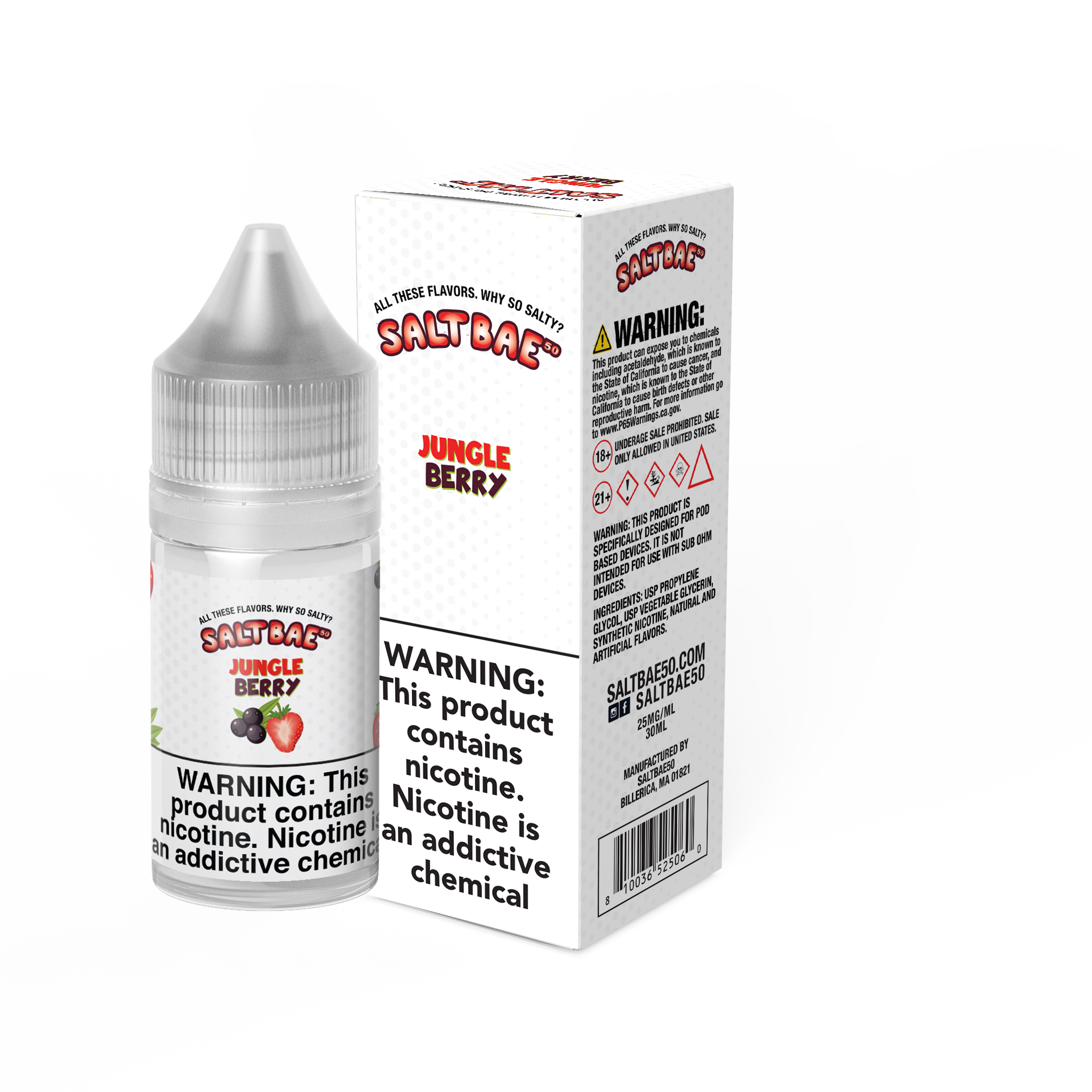 30ML_BOX_JUNGLE_BERRY Jungle Berry - Saltbae50 - 30ml - Image 1