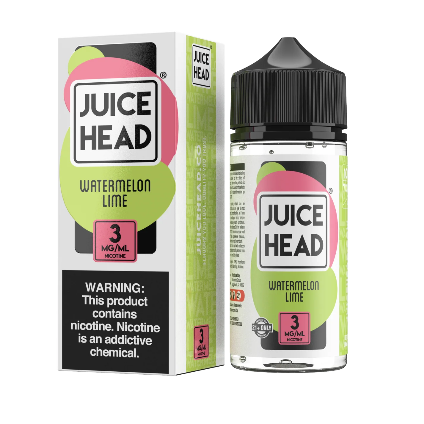 JuiceHeadWatermelonLime Watermelon Lime - Juice Head - 100ml - Image 1