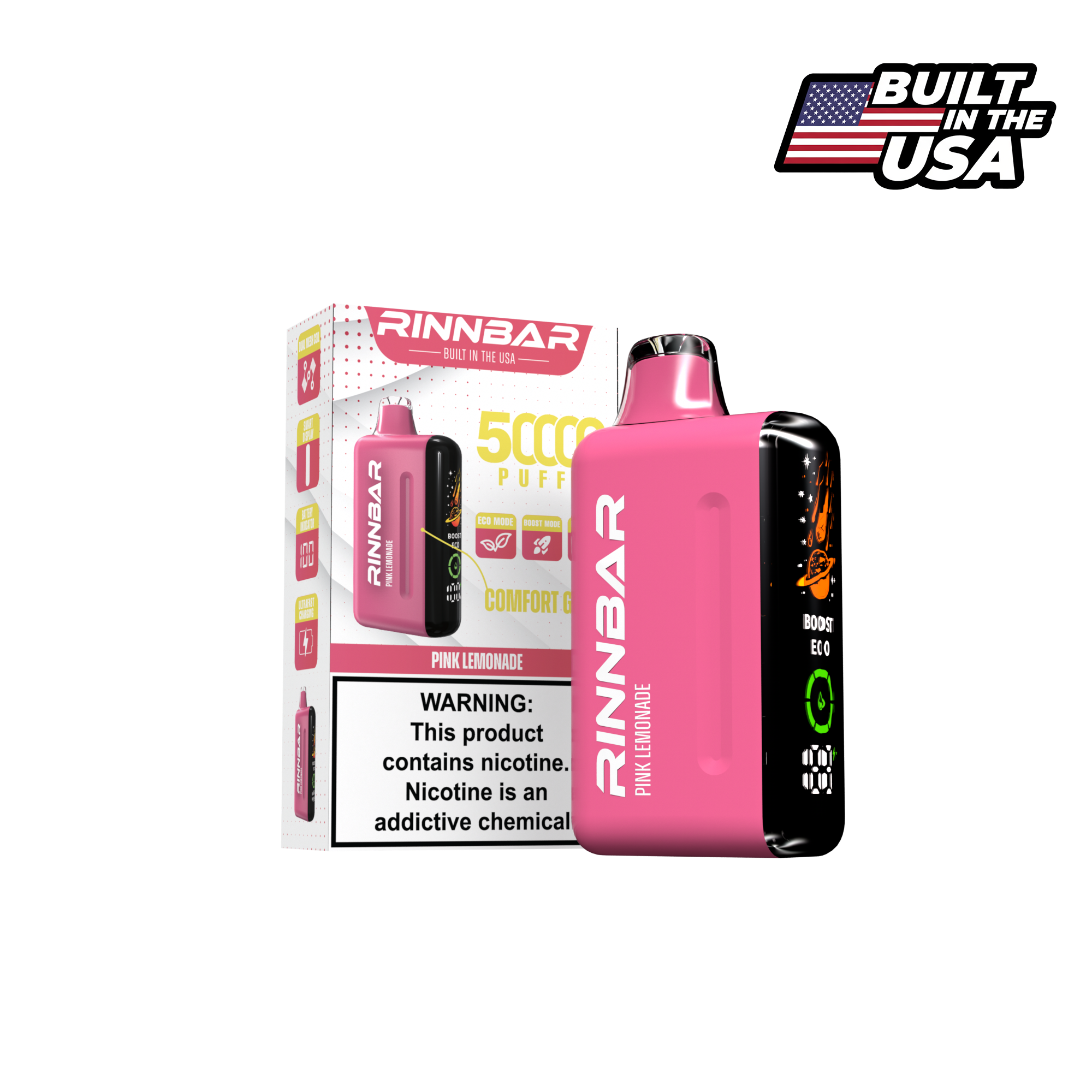 PinkLemonade Pink Lemonade - RINNBAR- 50k Disposable - Image 1